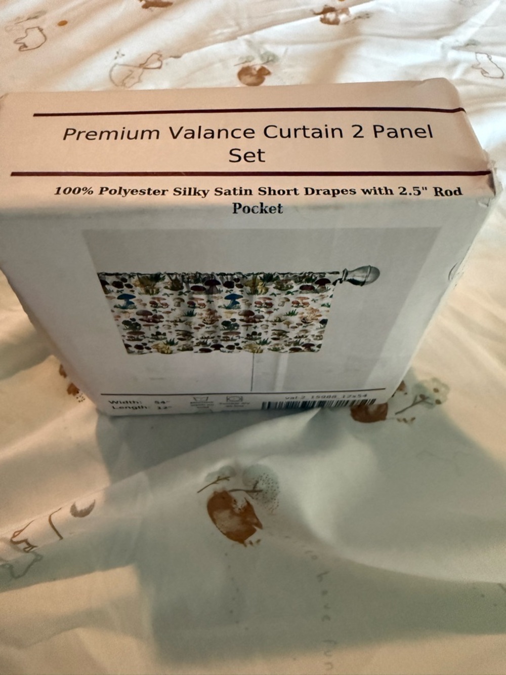Premium Valance Curtain 2 Panel Set